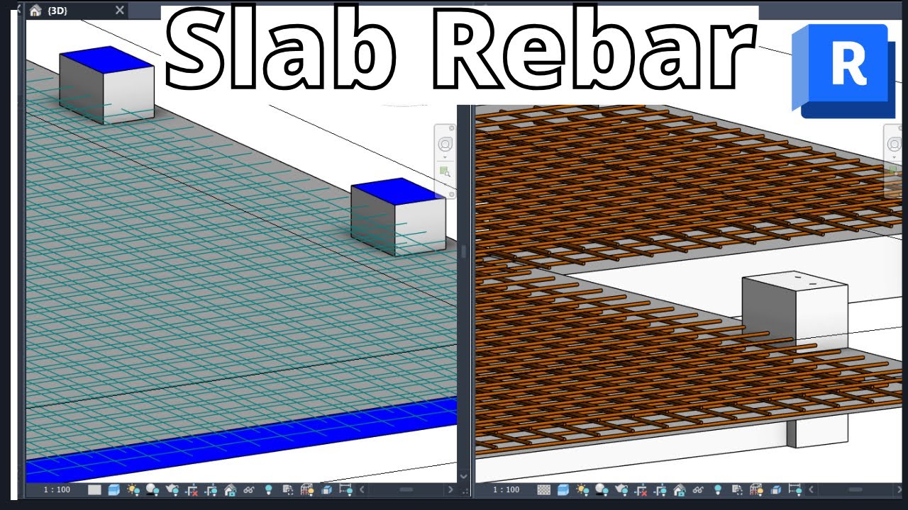 Simple Slab Rebar modeling in Revit for beginners
