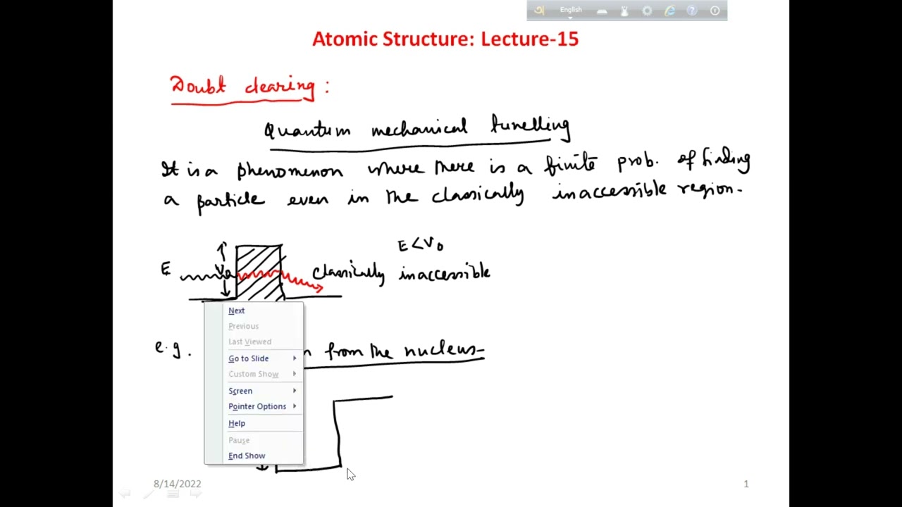 Atomic Structure: Lecture 15