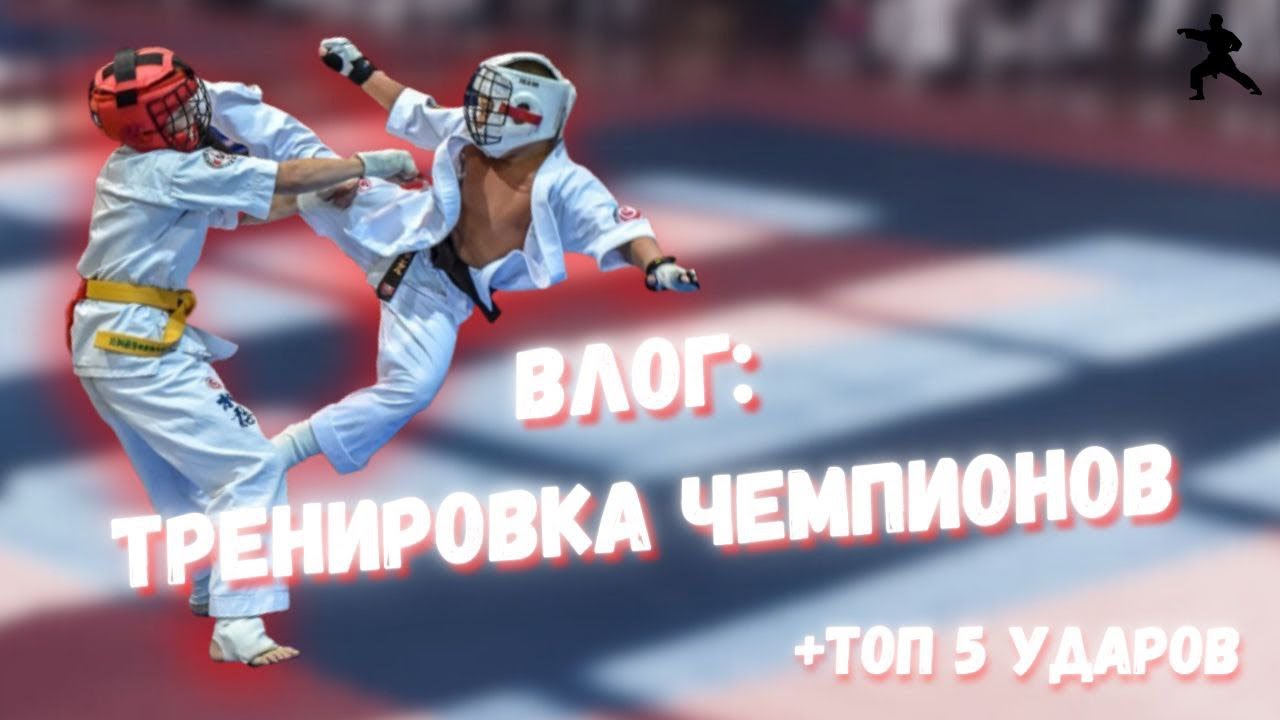 Влог:тренировка чемпионов (+топ 5 ударов)