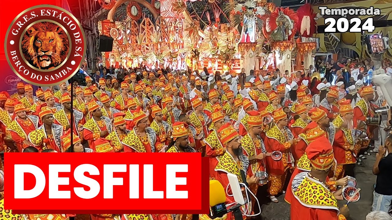Estácio de Sá 2024 | Desfile | Samba ao vivo - #DesfileLIGARJ24