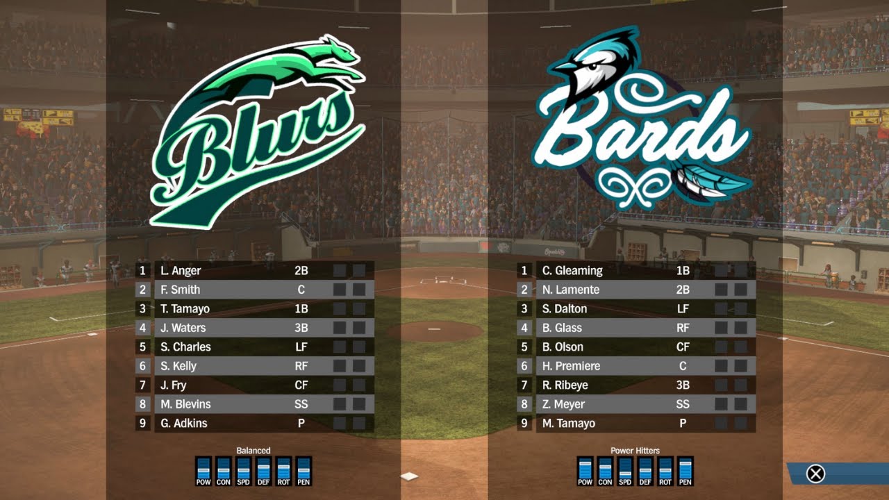 Super Mega Baseball 3 - Blurs Franchise - Game 1 @ Bards
