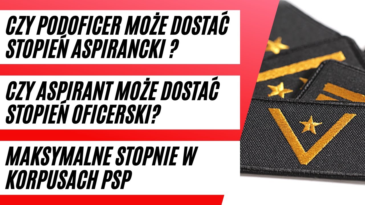 MAKSYMALNY STOPIEŃ PO NABORZ Z ULICY, ASPIRANTCE ORAZ SGSP.