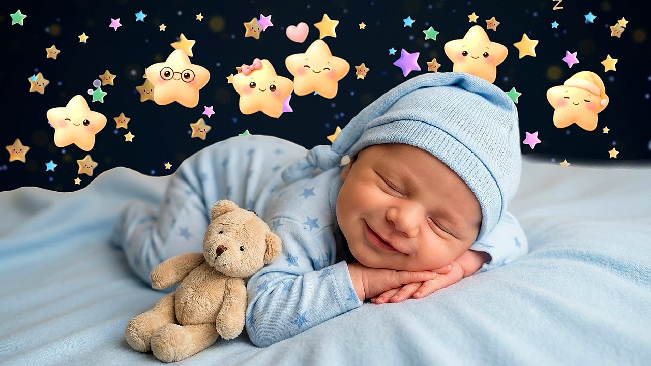 8 Hours Mozart & Brahms Lullaby 💤 Baby Sleep Music | Full Night Sleep | Deep Sleep