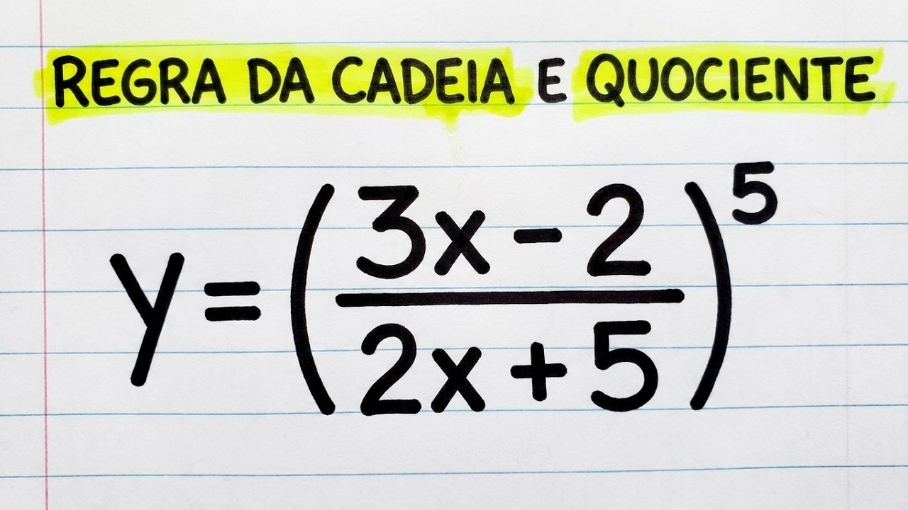 Derivada: Regra da Cadeia e Regra do Quociente