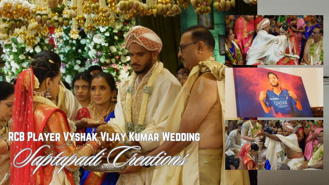 RCB Cricketer Vyshak Vijay Kumar & Sagarika Wedding | Rituals by Saptapadi Creation