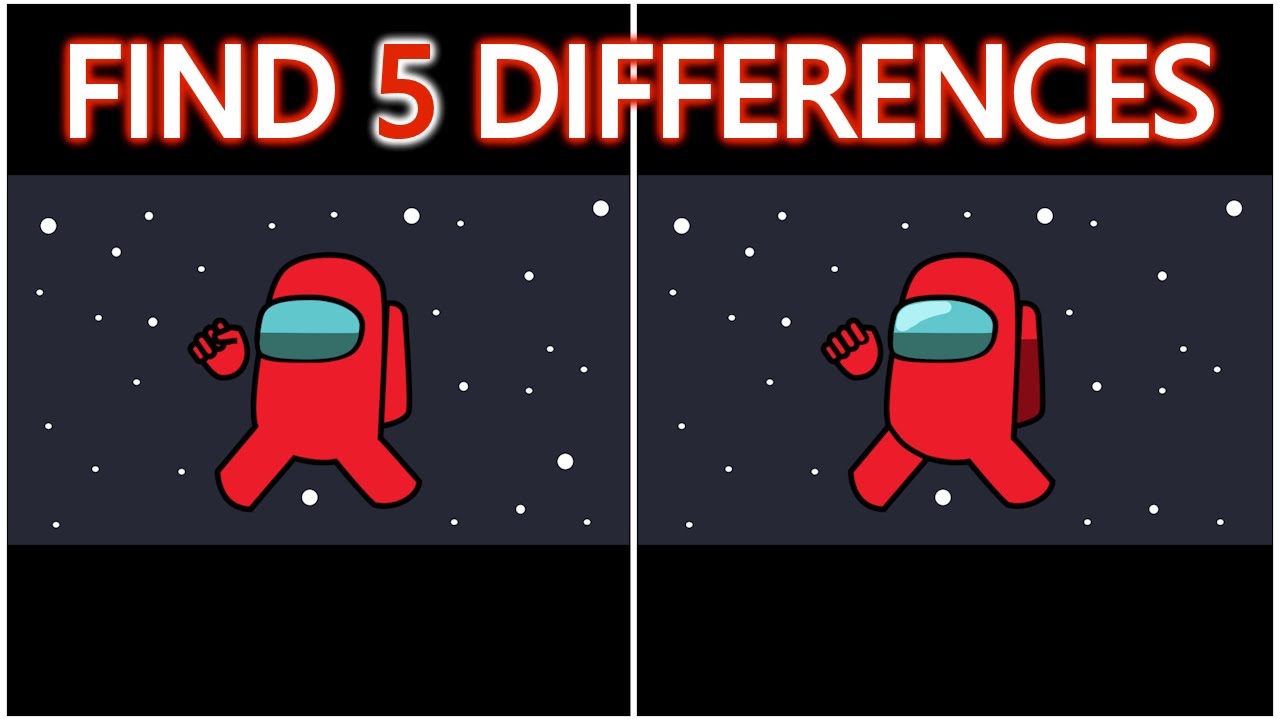 Find The Difference - Spot 5 Differences - Intermediate Puzzle #2