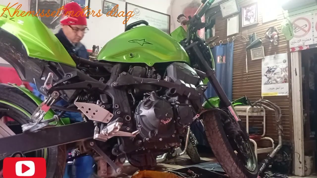 مونطاج كرطير+فلتر الزيت مع فيدونج كمبلي Kawasaki Z750 🛢️🌠🏍️