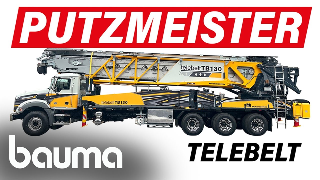 [BAUMA 2025] Putzmeister Telebelt TB130, alcance y versatilidad en obra | Tekno Bomba | Mercado Vial