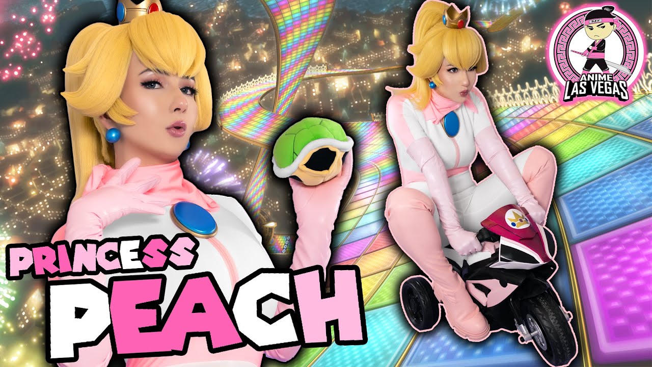 Princess Peach Bikes Around Anime Las Vegas 2023 ft. Akemikun