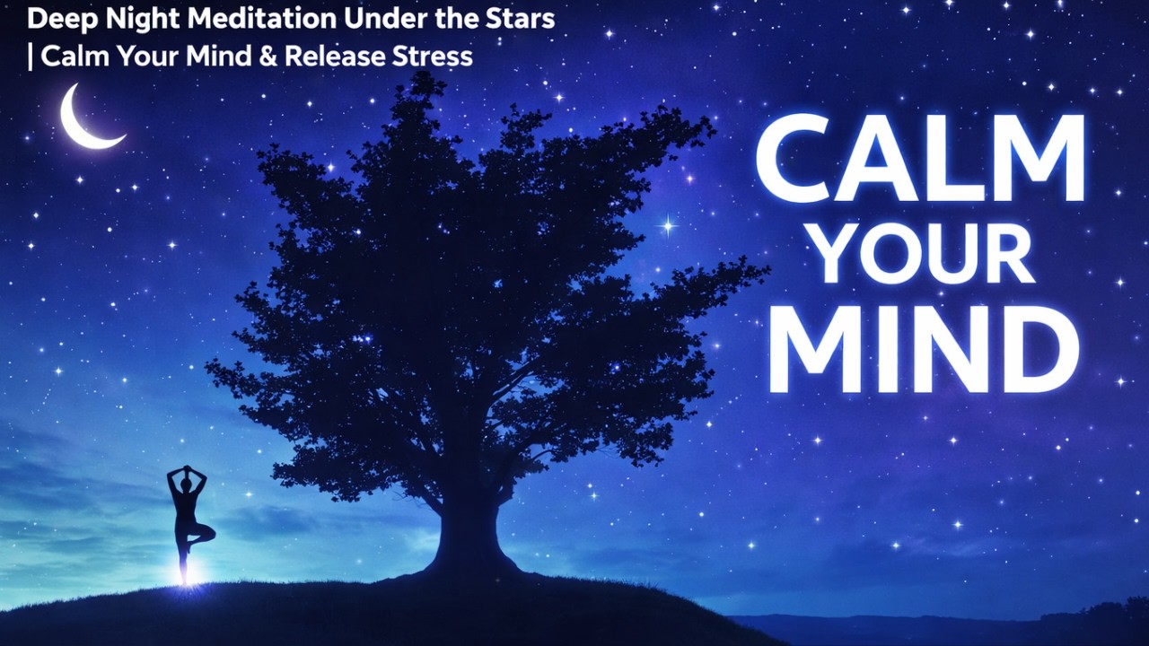 Deep Night Meditation Under the Stars | Calm Your Mind & Release Stress