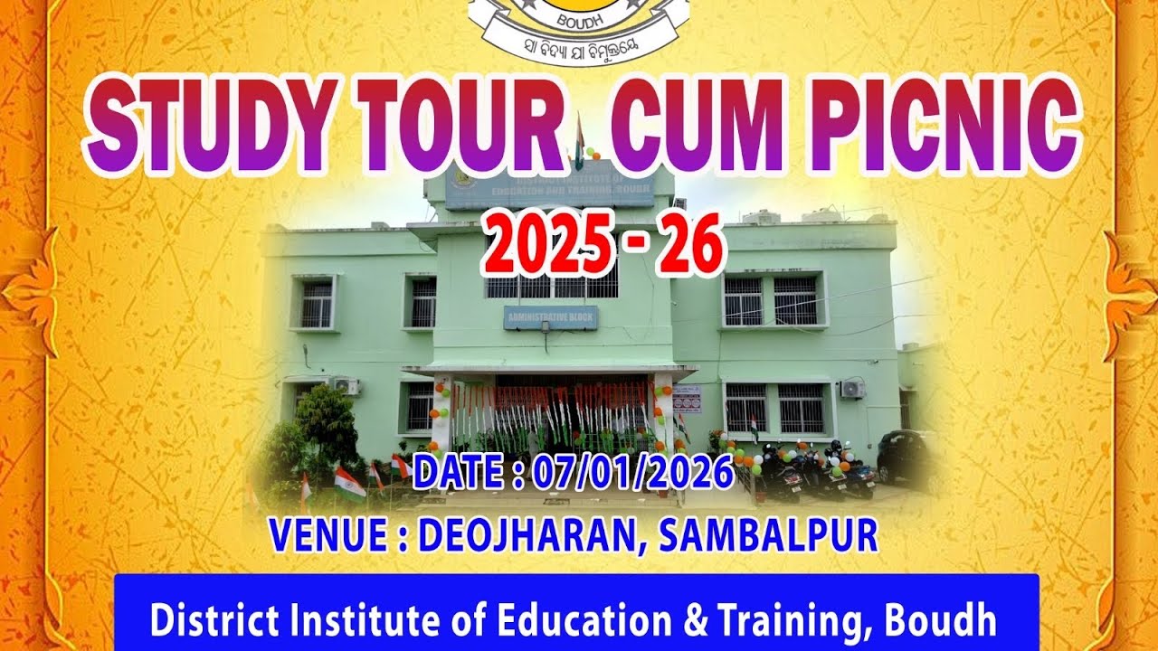 Study tour cum picnic , 📍DIET BOUDH #2025-26 DIETIAN DAY OUT , Deojharan Waterfall 🫧, SBP#dietboudh 