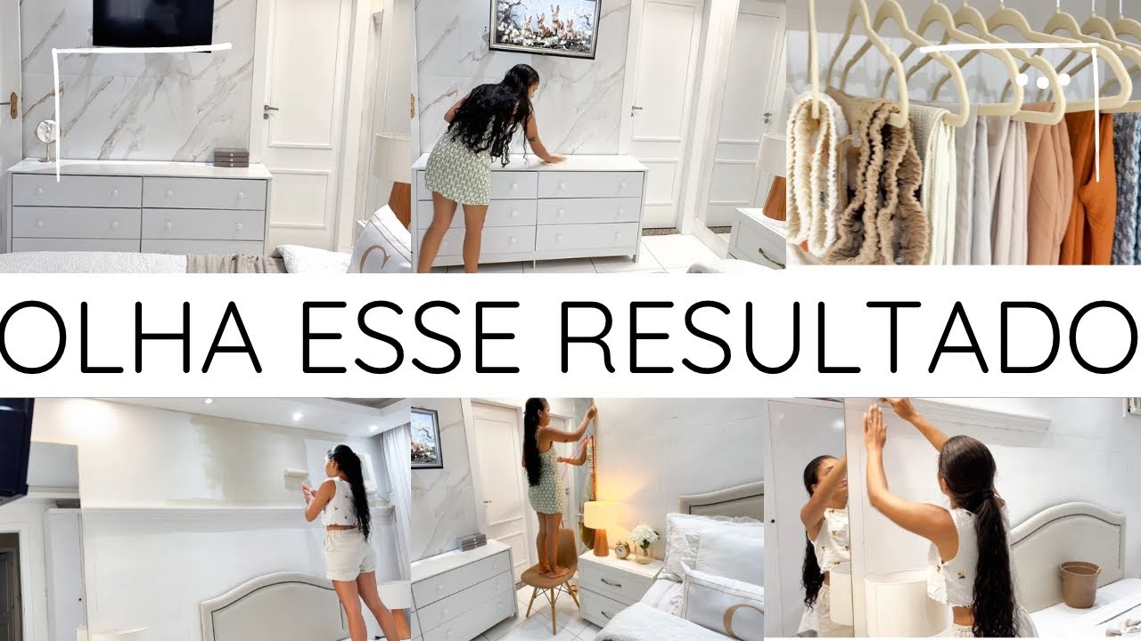REDECORANDO O QUARTO SEM GASTAR MUITO | ESTÁ FICANDO INCRÍVEL 