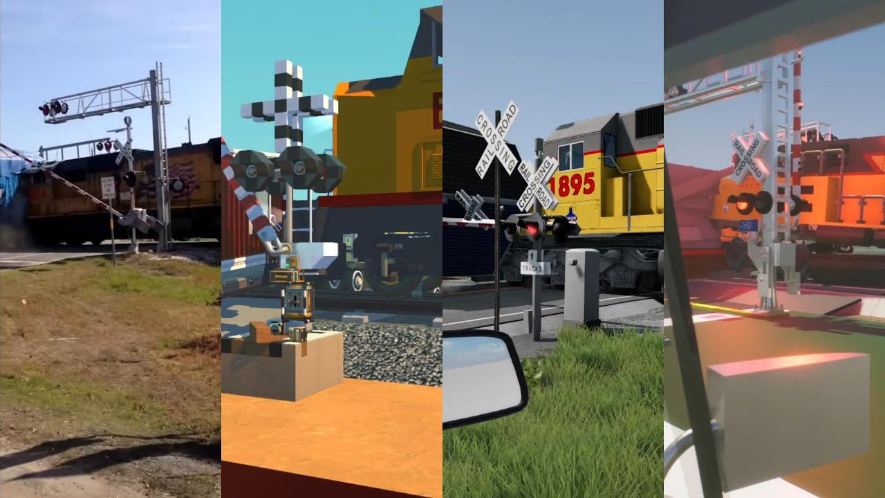 Scrap Mechanic/BeamNG drive/Brick Rigs Train vs Car 10!