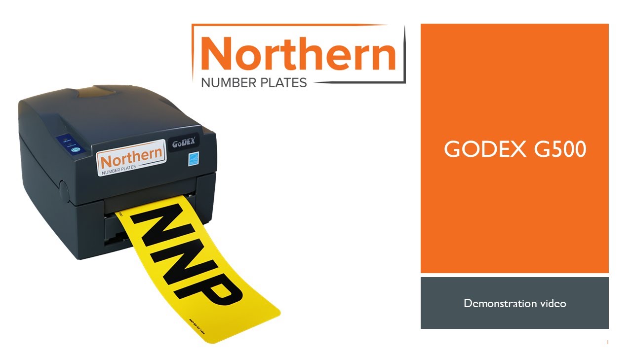 Godex G500 Number Plate Printer / Number Plate Making System Demonstration Video