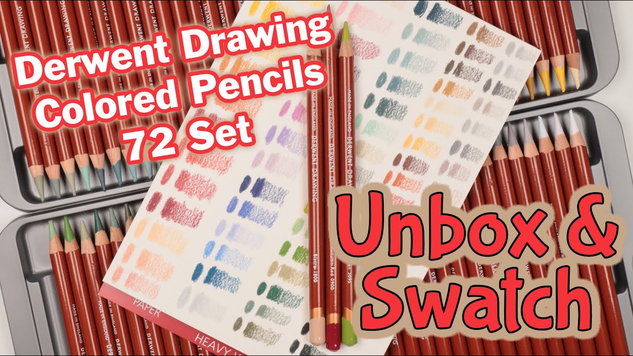Swatching & Unboxing Derwent Drawing 72 Set | Colored Pencils | JynDrawz