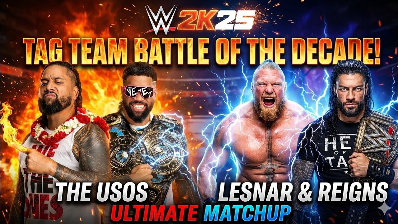 WWE CURRENT TAG TEAM CHAMPIONS VS. WWE 2K25 BEST TAG TEAM TOURNAMENT WINNERS - WWE 2K25 