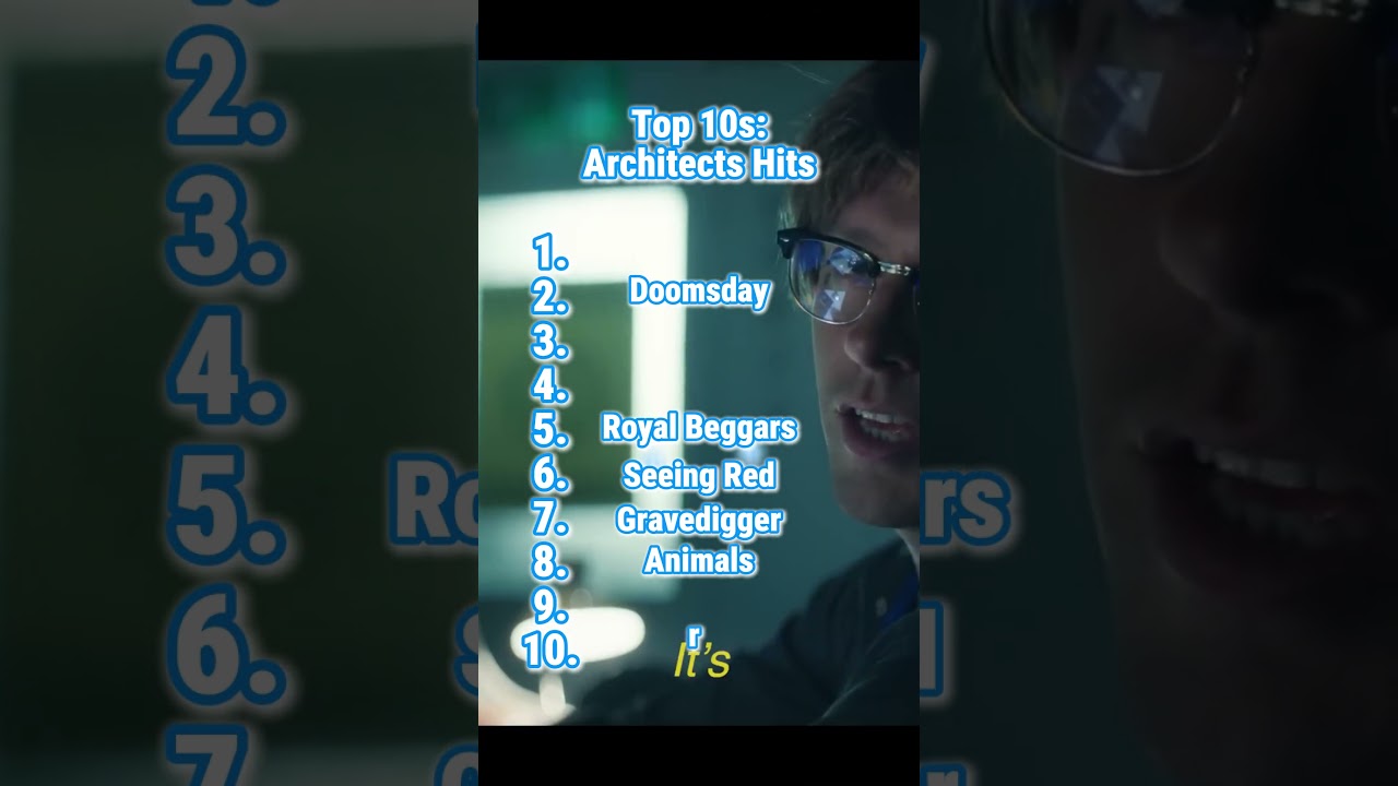 Ranking the Top 10 Architects Songs! #metal #metalcore #ranking #architects