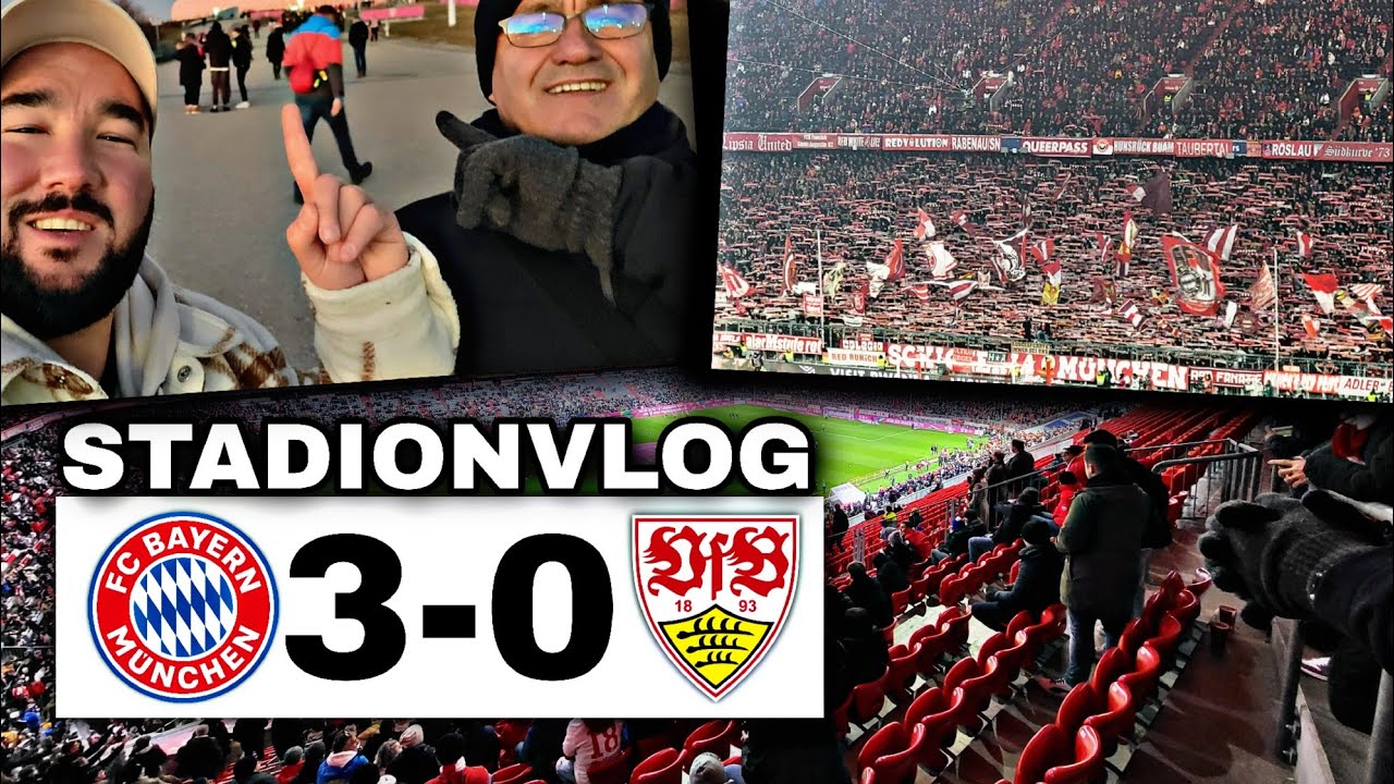 BAYERN MÜNCHEN ÜBERZEUGT 🔥💪 STUTTGART ENTTÄUSCHT 😭 FC Bayern München vs VfB Stuttgart | Stadionvlog