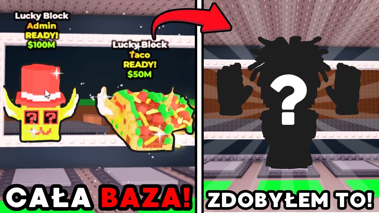 OTWORZYŁEM CAŁA BAZĘ LUCKY BLOK&Oacute;W I ZDOBYŁEM NAJLEPSZEGO OP SECRETA w STEAL A BRAINROT!