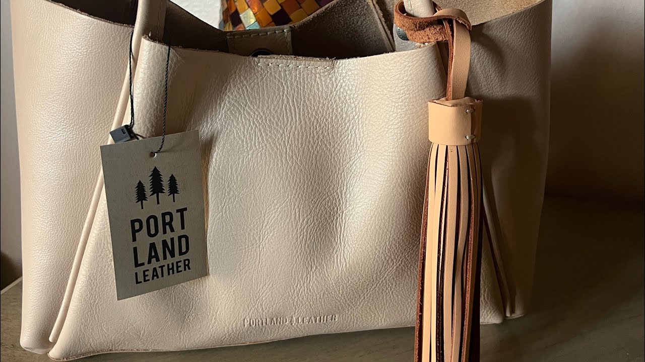 Portland Leather Goods Verona Tote Moonflower! New Color!