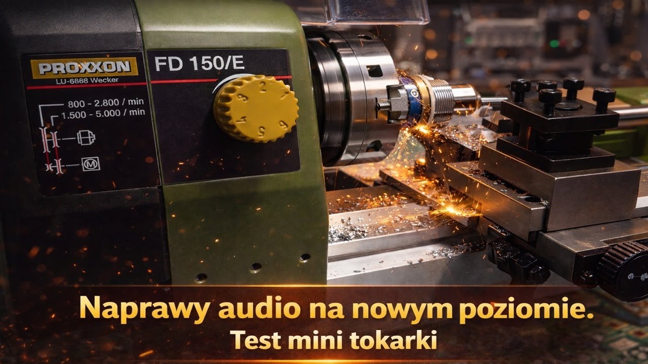 Proxxon FD 150E – recenzja +  rozwiercanie potencjometrów Merkurego @SprzezenieZwrotne
