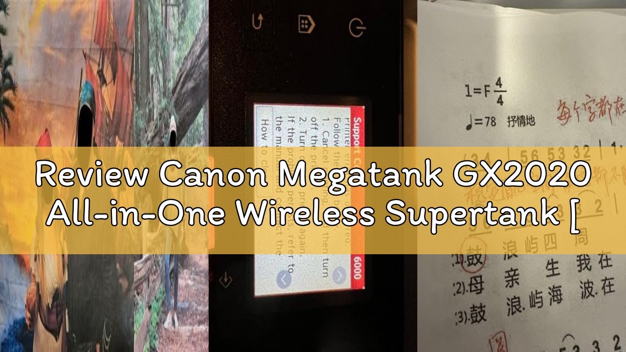 Review Canon Megatank GX2020 All-in-One Wireless Supertank [Megatank] Printer | Print, Copy and Scan