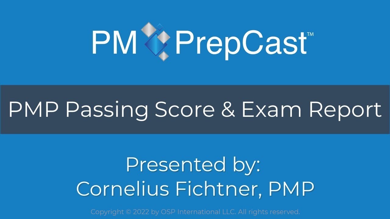 PMP Exam Passing Score and PMP Exam Report