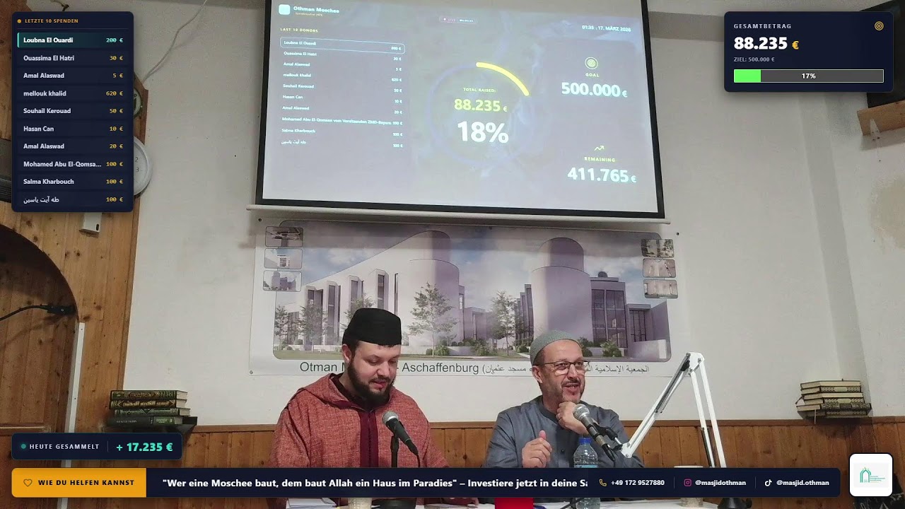 Spendenaufruf - Moscheebauprojekt Othman Moschee Aschaffenburg