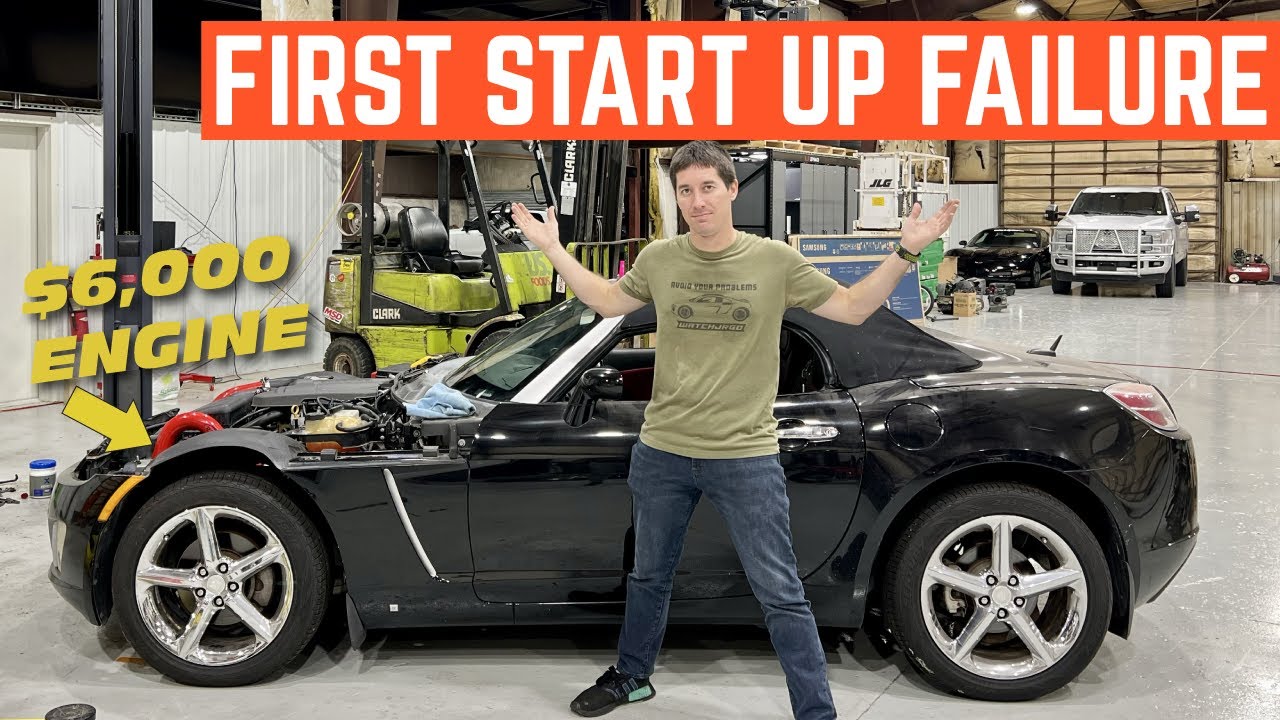 BRAND NEW ENGINE First Start Up... The Saturn Sky Was NOT Happy