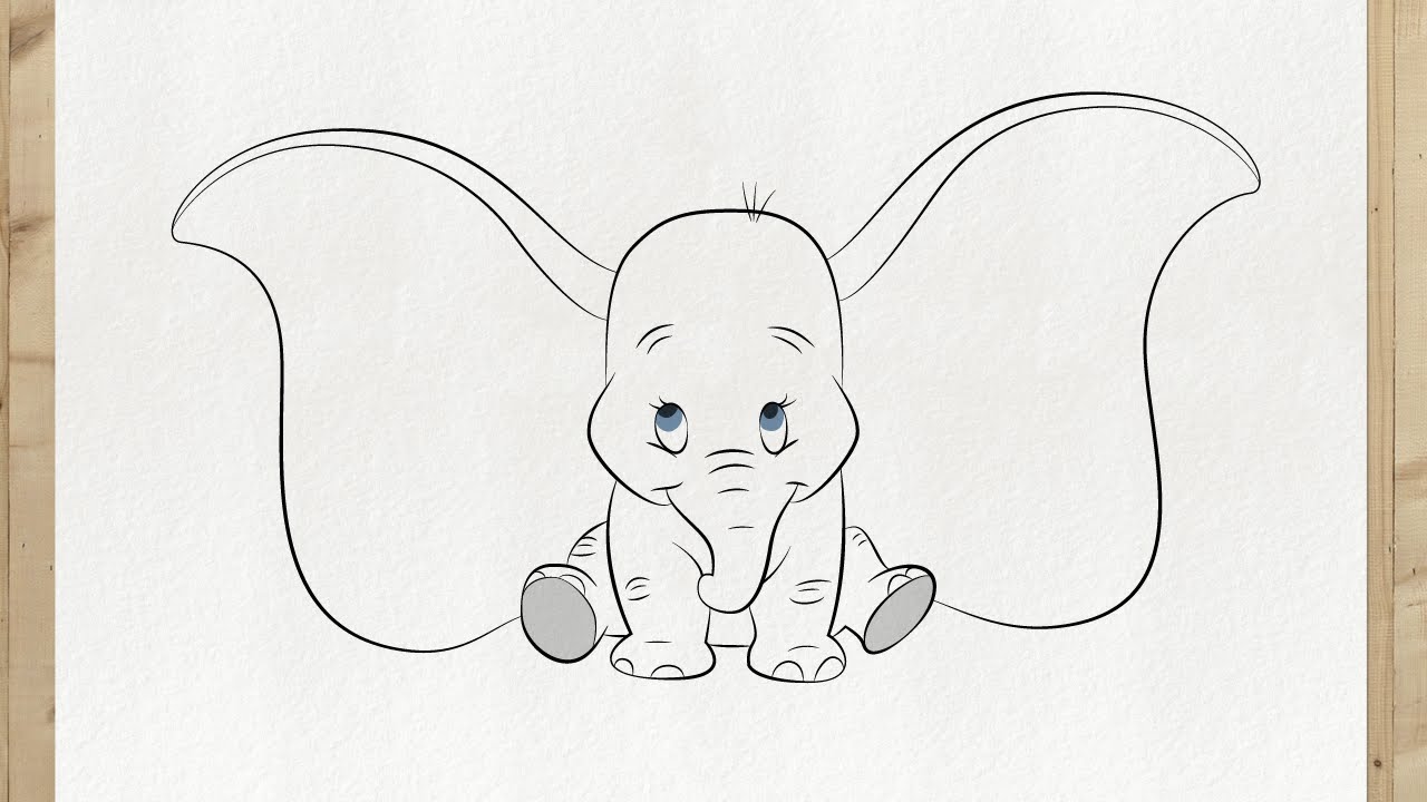 How to Draw DUMBO 🐘 | Disney Classic Animation | Step-by-Step Tutorial!