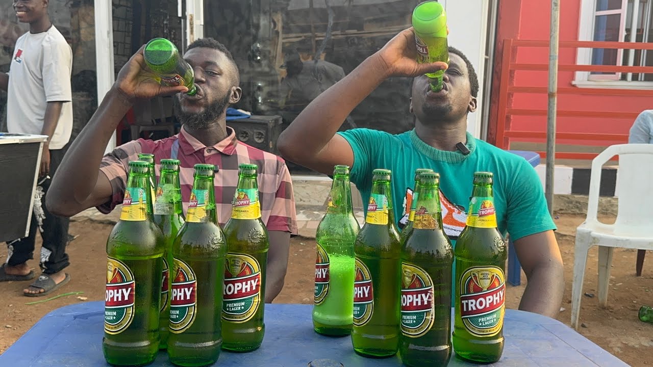 DRINKING COMPETITION: FIRST PERSON TO FINISH 6 BOTTLES OF BEER WINS CASH PRIZE