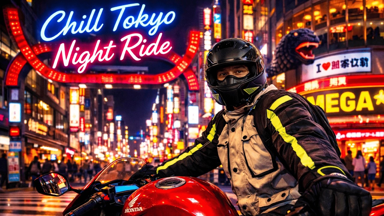 Chill Tokyo Night Ride - Kabukicho Shinjuku - Shibuya