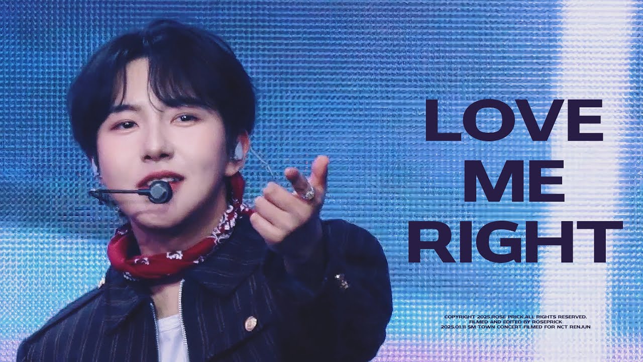 [4k] 250111 NCT DREAM - LOVE ME RIGHT(EXO) RENJUN 런쥔 직캠 SMTOWN CONCERT