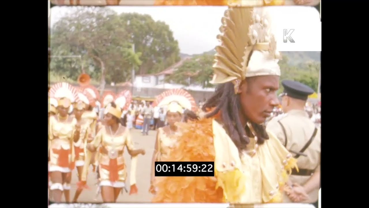 1960s, 1970s St Vincent, Vincy Mas Carnival, 16mm