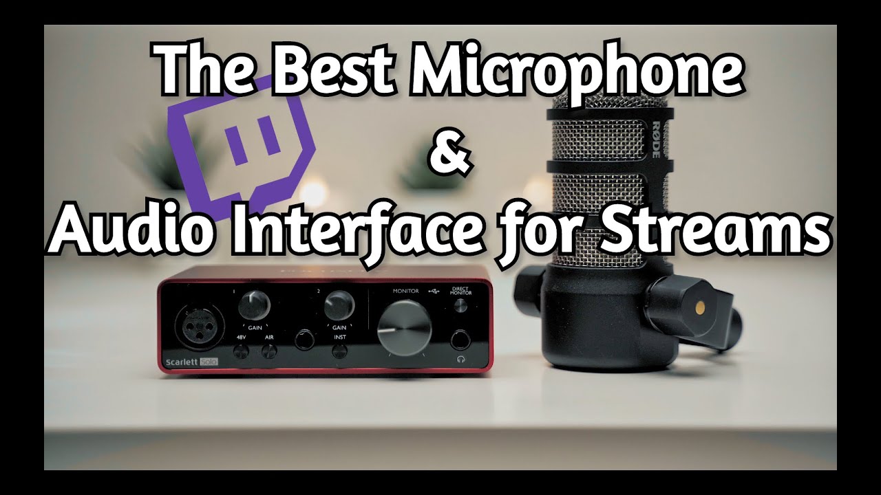 The Best Microphone and Audio Interface for Streaming | Rode Podmic & Focusrite Scarlett Review