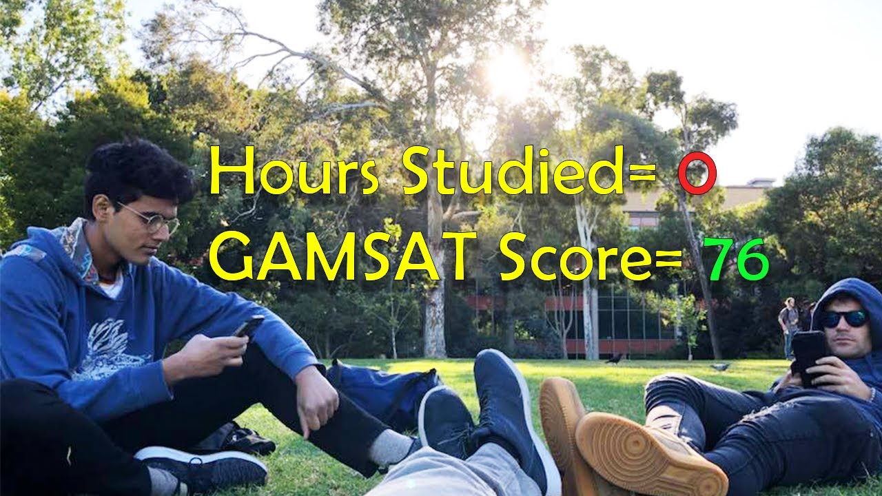GAMSAT with no study - How Suddy got a 76 without studying (Top 1%)