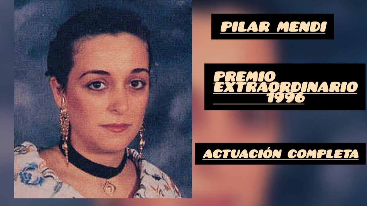 PILAR MENDI. PREMIO EXTRAORDINARIO 1996. ACTUACIÓN COMPLETA. JOTA ARAGONESA.