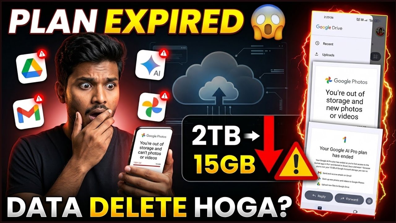 Google 5TB Storage Expired | What will happen after the plan expires? | Jio Gemini offer