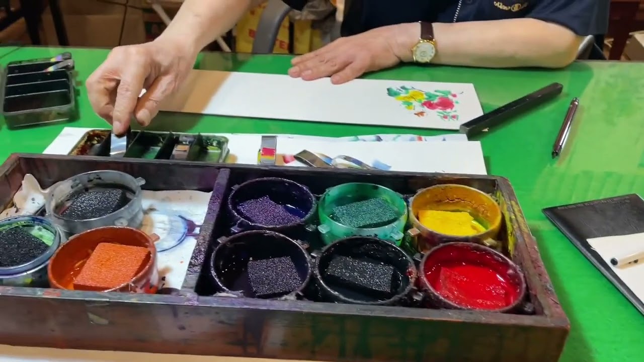 Korean Folk Name Painting in Seoul at Lotte World in June 2025
