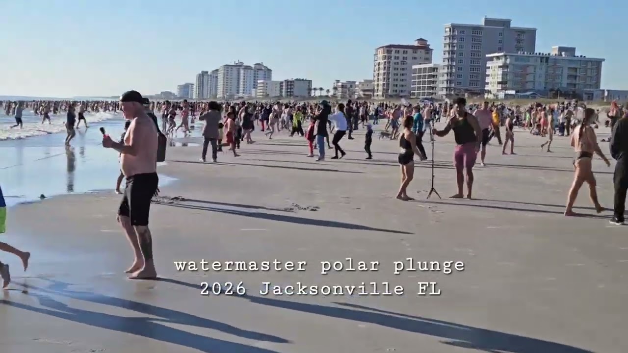January 1, 2026, Florida #polarplunge #jacksonvillebeach 