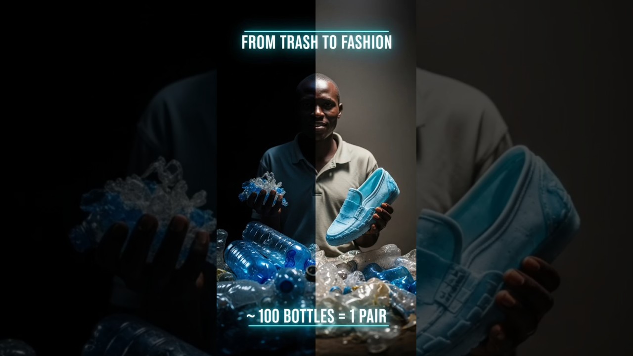 He Turns Plastic Bottles into Shoes 👟 | Real-Life Innovation#shorts #innovation#builtfromnothing