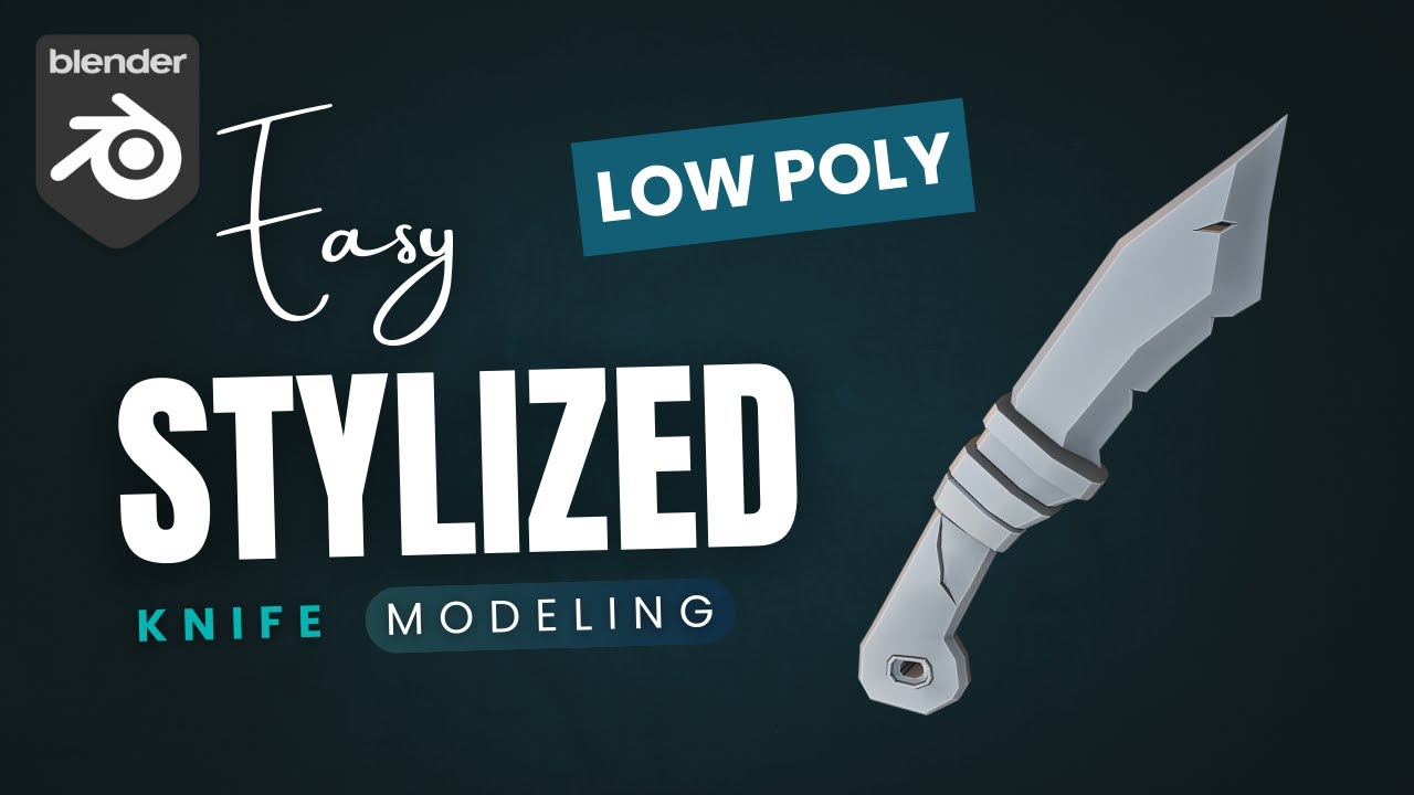 How to Model Stylized Knife in Blender | crdhans