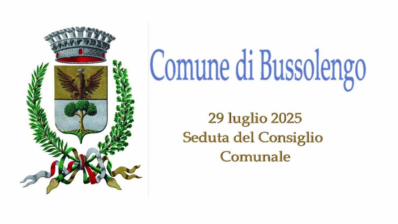Consiglio Comunale del 29/07/2025
