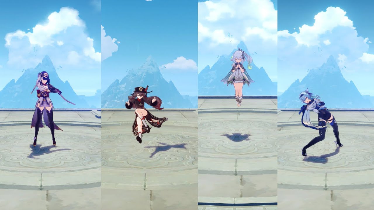 All Characters Burst Animation Without Elemental Effect (OFF) is hilarious