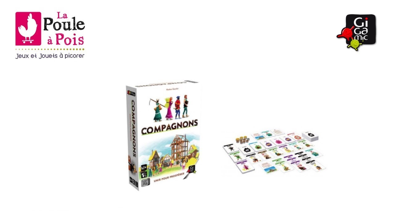 Compagnons - Jeu de draft et de d&eacute;veloppement - Gigamic - lapouleapois.fr