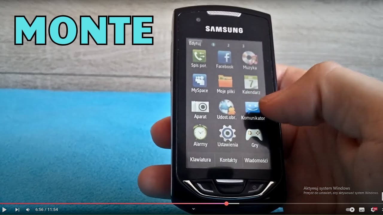 Samsung S5620 Monte – Recenzja, Dzwonki, Gry (2010)