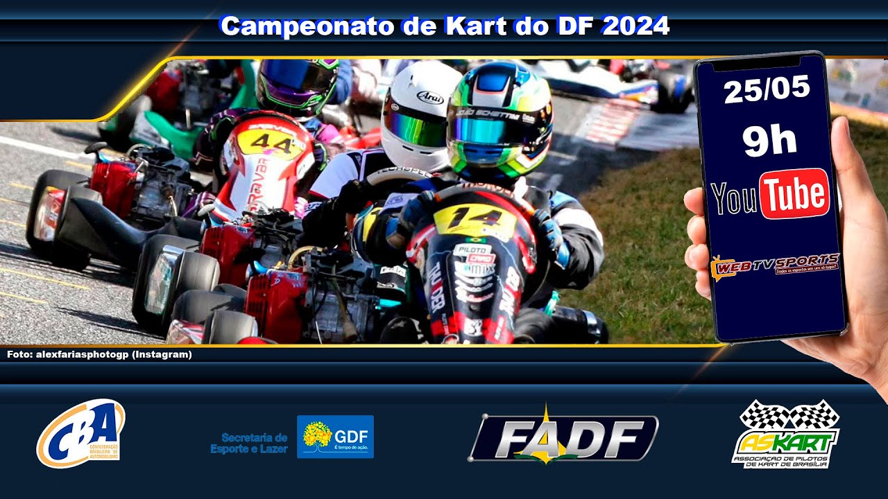 Campeonato de Kart do DF | 4ª Etapa | Temporada 2024 | Ao Vivo com imagens!