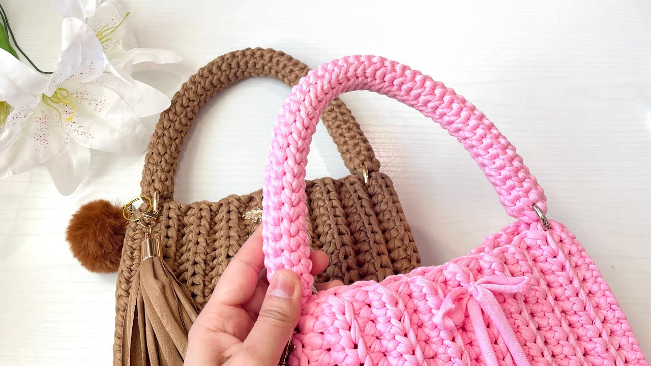 6. ASA DIFERENTE para bolsos tejidos | paso a paso
