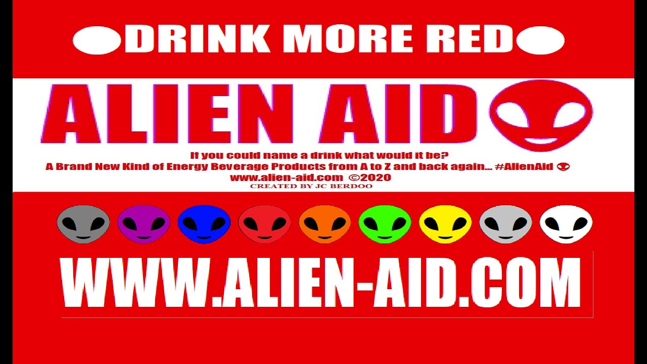 👽ALIEN AID RED A New Kind of Energy Beverage Products 2020 Promo Video