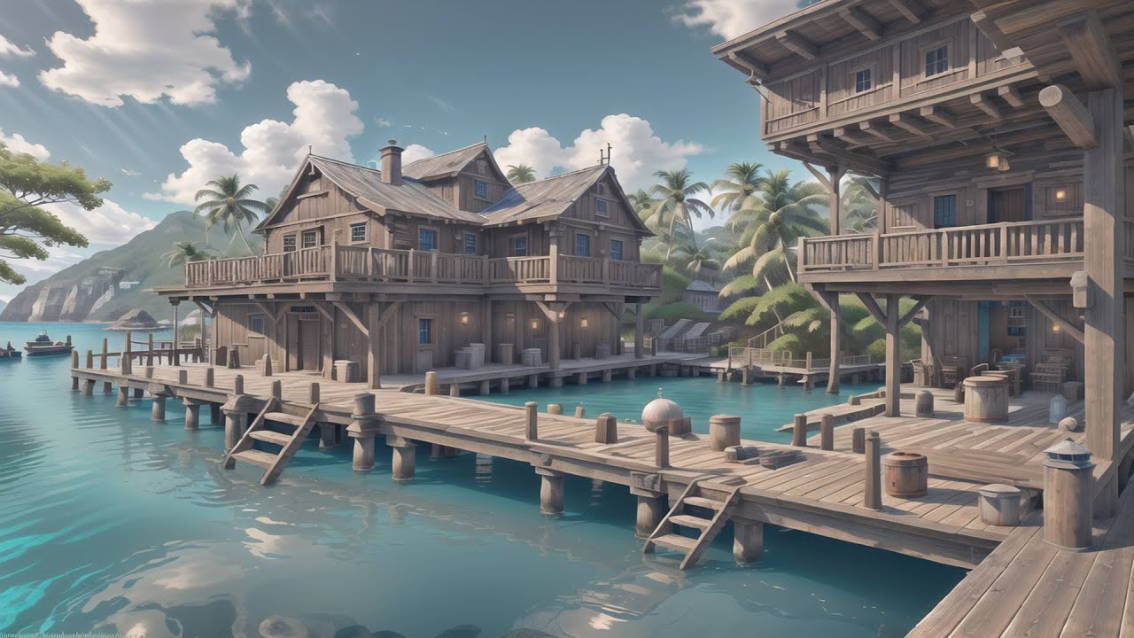 Sunny Seaside Tavern ☀️ ~ Cozy LoFi Beats by the Water ~ Chill Sea Vibes ~ LoFi Sea Playlist